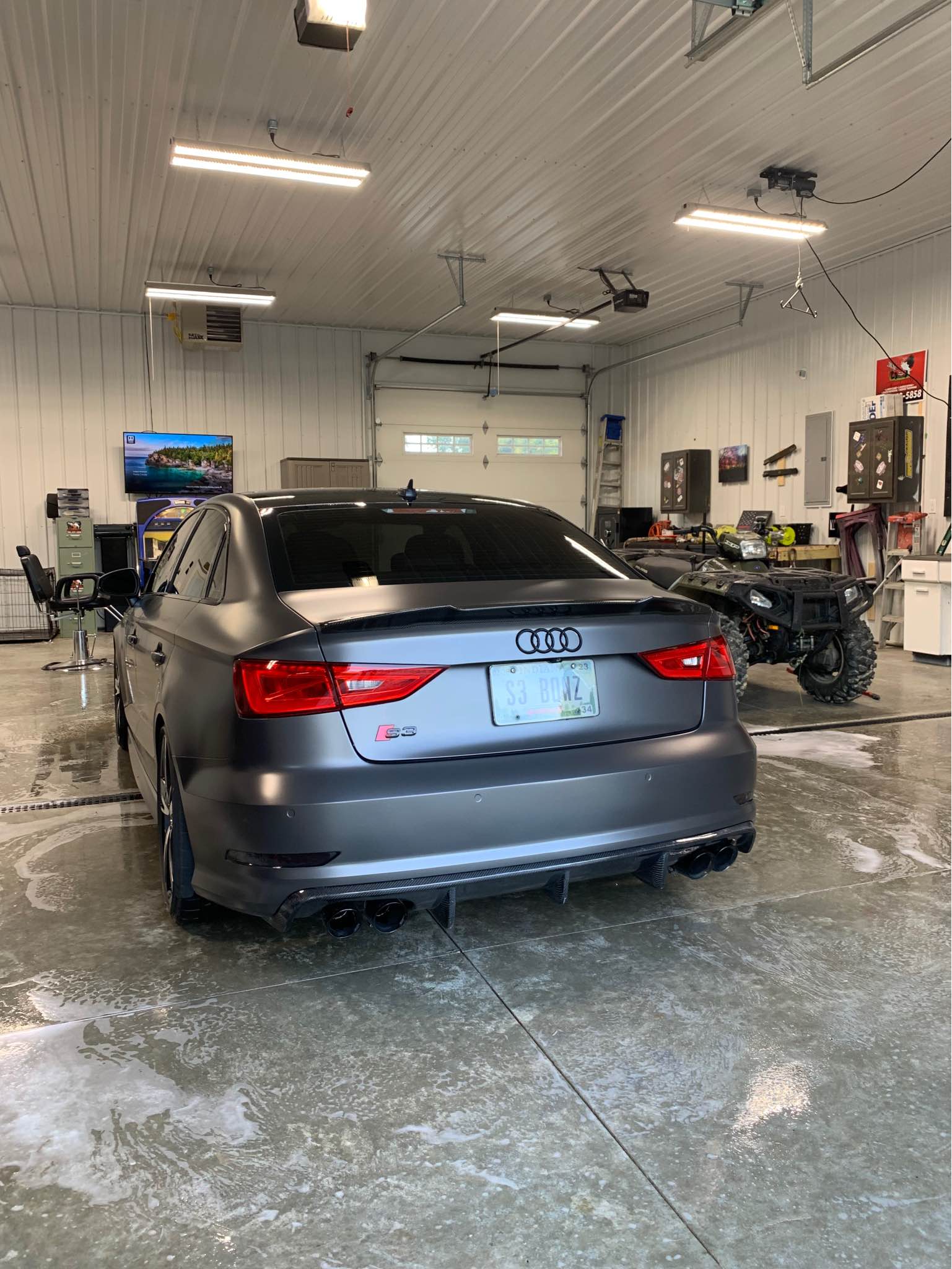 Carbon Fiber Rear Diffuser - Audi S3 / A3 8V
