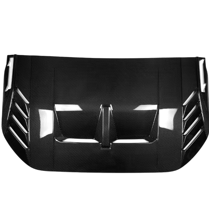 Carbon Fiber Car Front Engine Hood Engine Bonnet Cover Trim - Ford Bronco Raptor 2021 - 2024