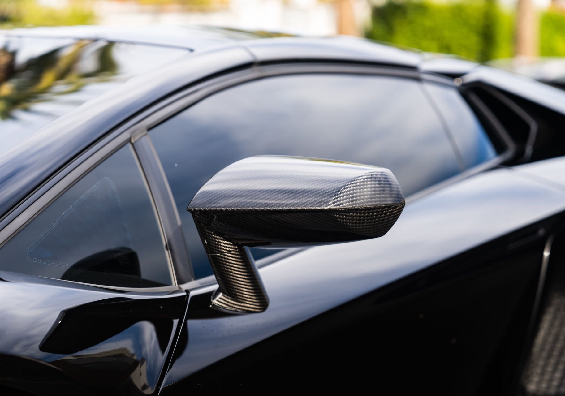 Carbon Fiber Mirror Housing Cover Replacement - Lamborghini Aventador