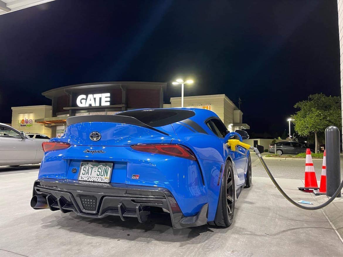 Carbon Fiber Rear Diffuser V2 for Toyota A90 Supra