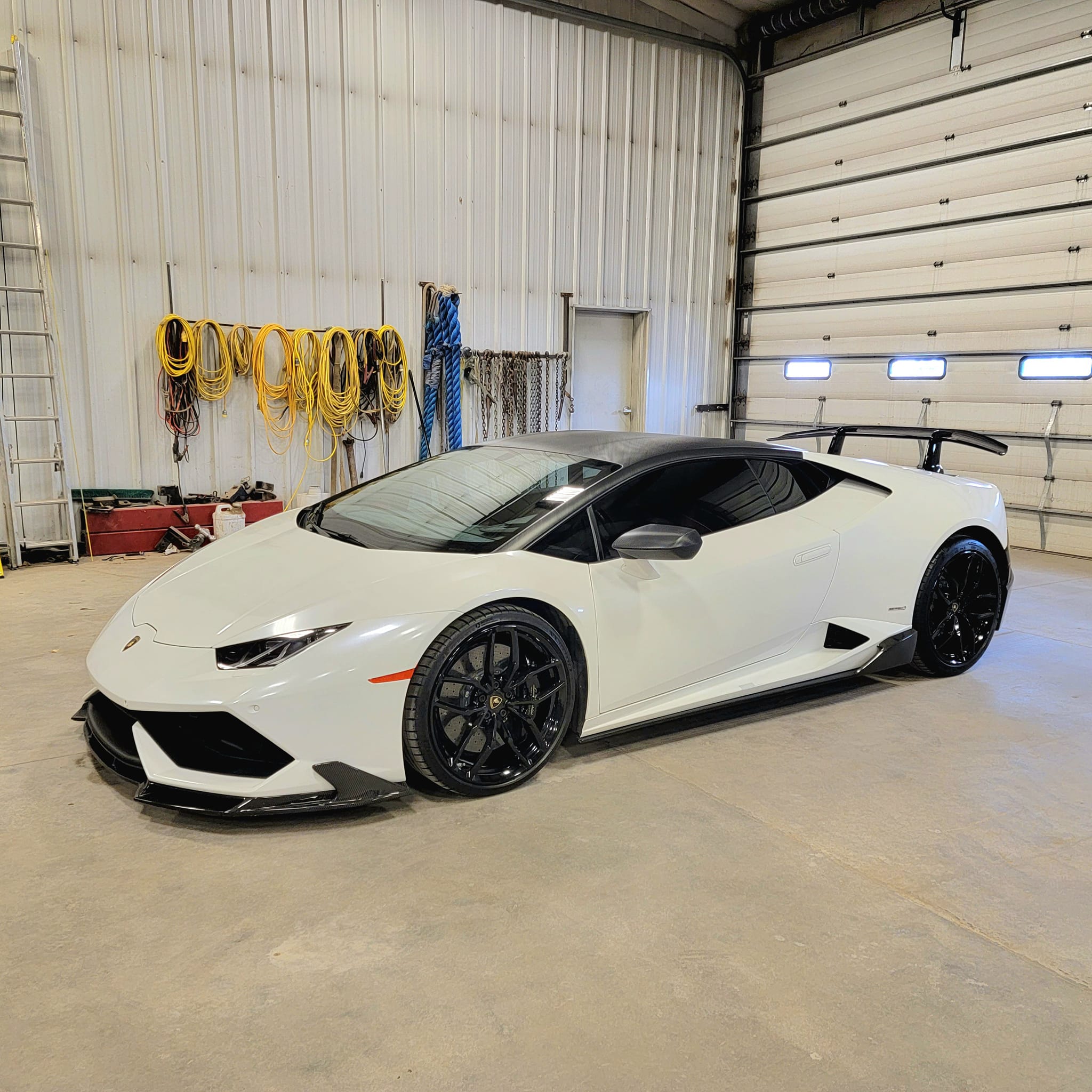 Carbon Fiber Performance Style Rear Wing w/ base-  Lamborghini Huracan