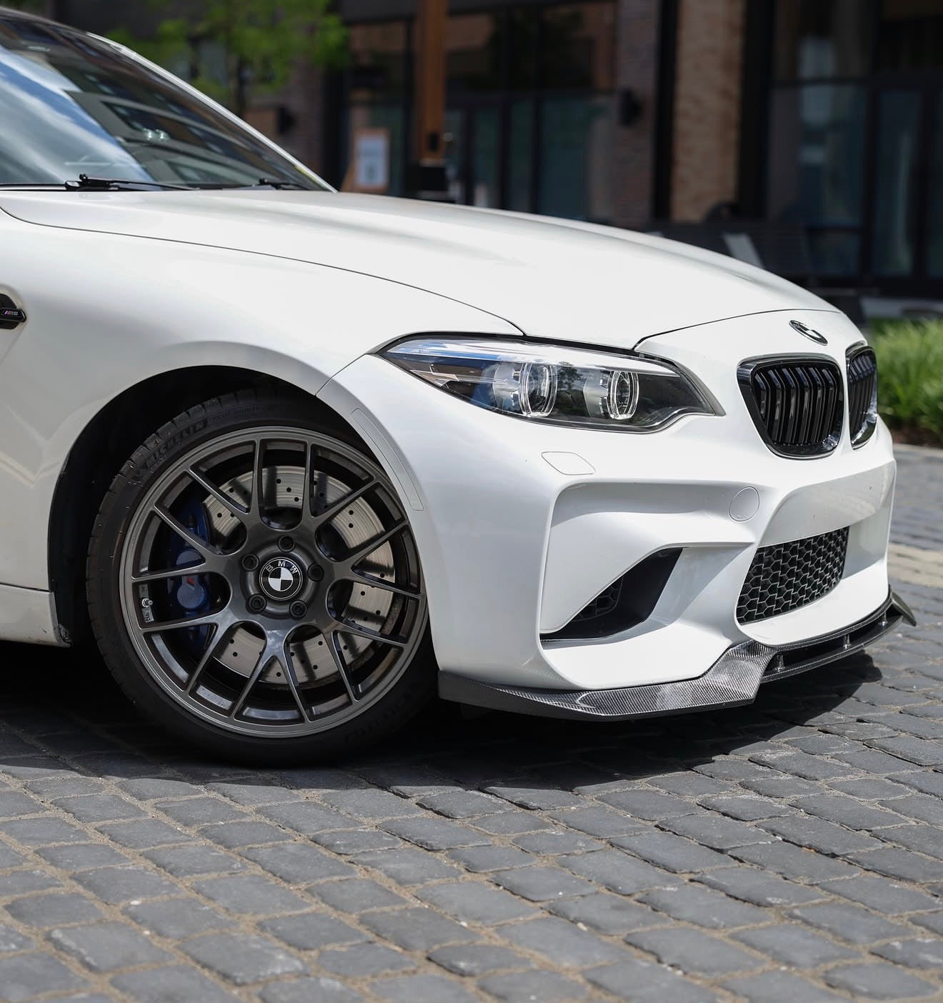 Carbon Fiber V Style Front Lip - BMW F87 M2 Competition/ Base