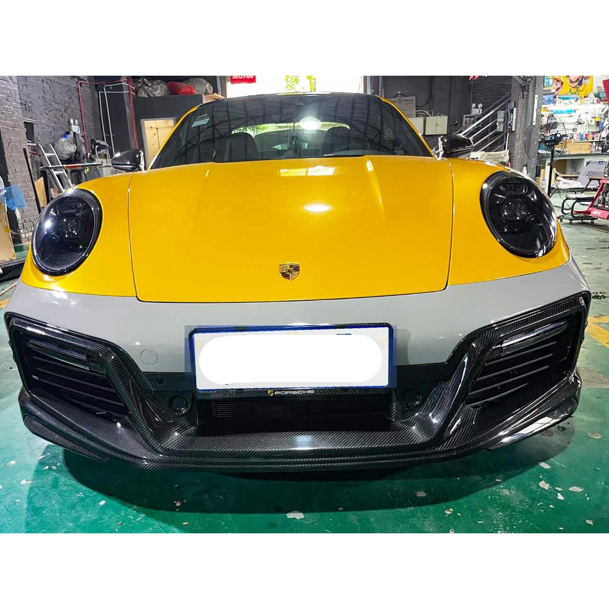 Carbon Fiber Techart Style Aerodynamic Body Kit Conversion - Porsche 992 Carrera