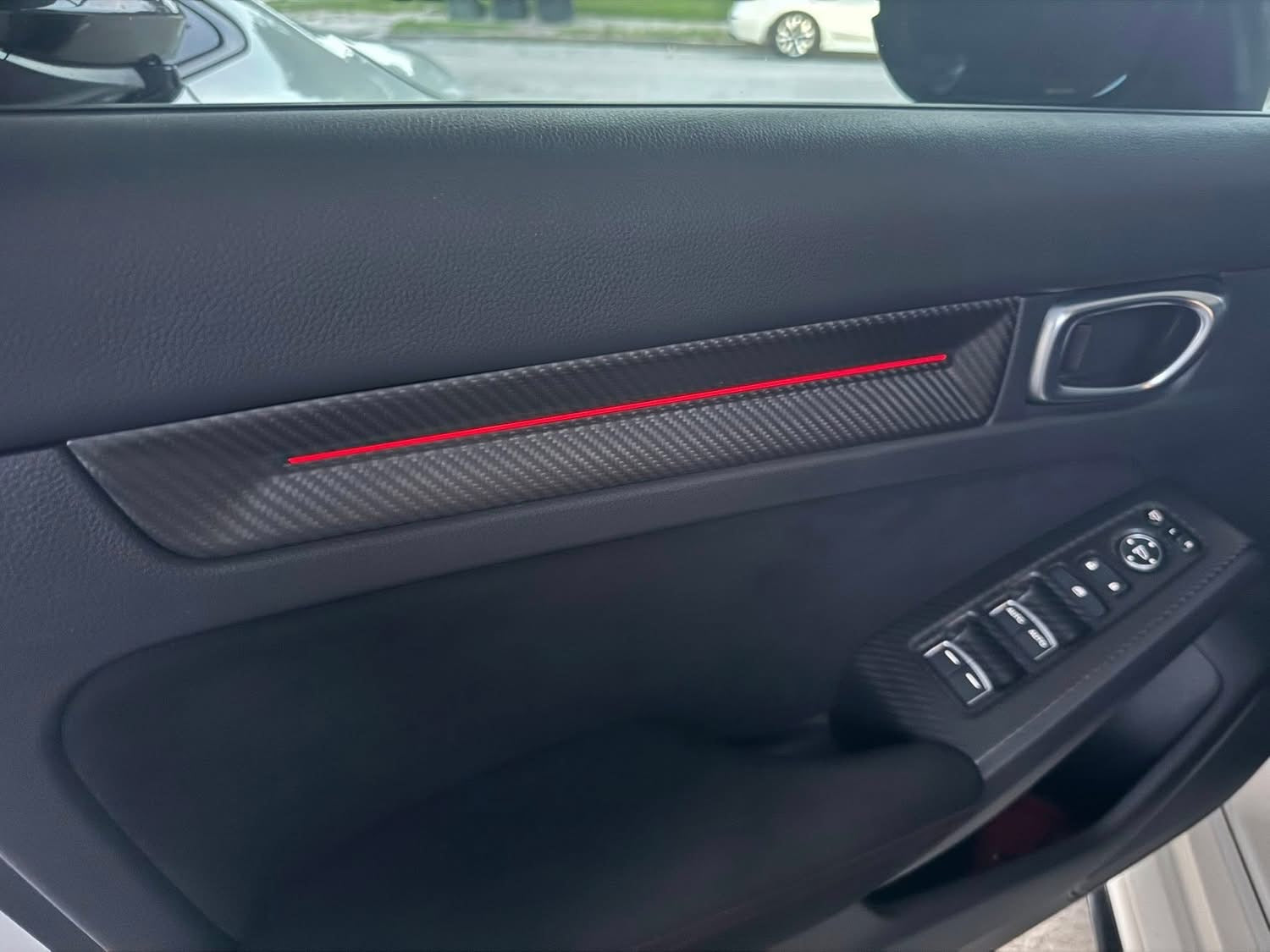 Carbon Fiber Interior Door Handle Trim - Honda Civic Type R FL5