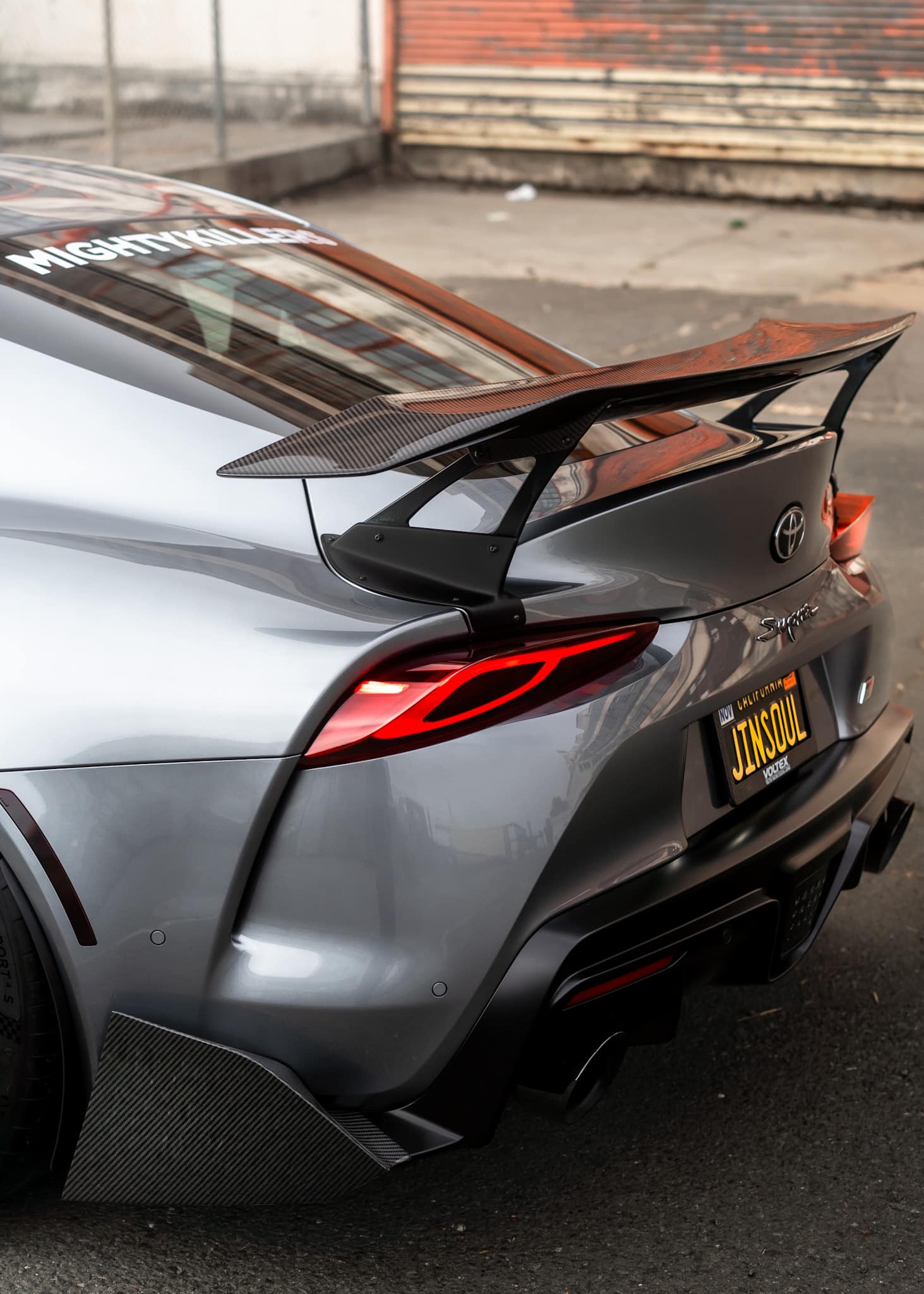 V Style V2 Carbon Fiber Rear Wing - Toyota A90 Supra