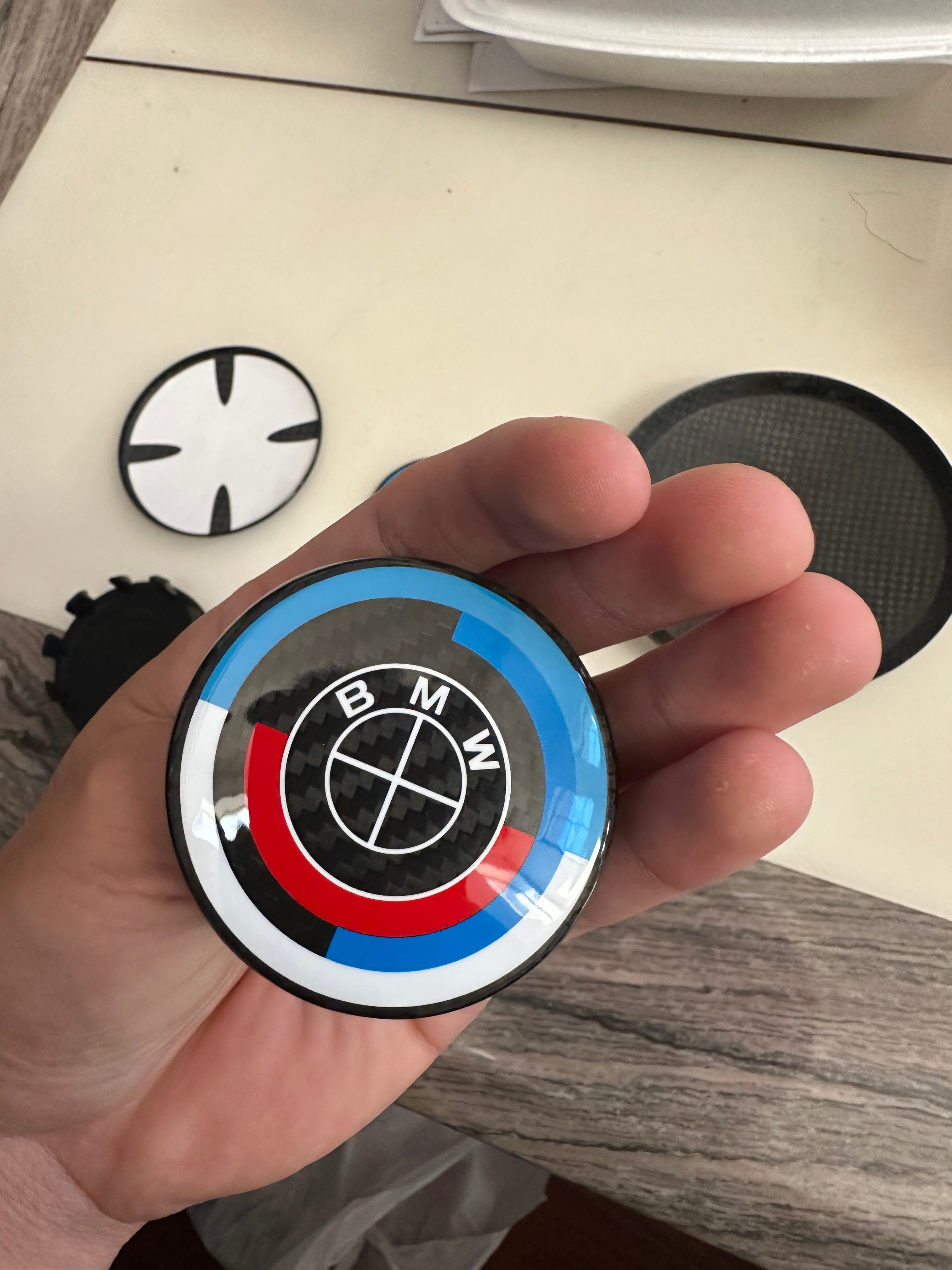 BMW 50th Anniversary Carbon Fiber Wheel Caps