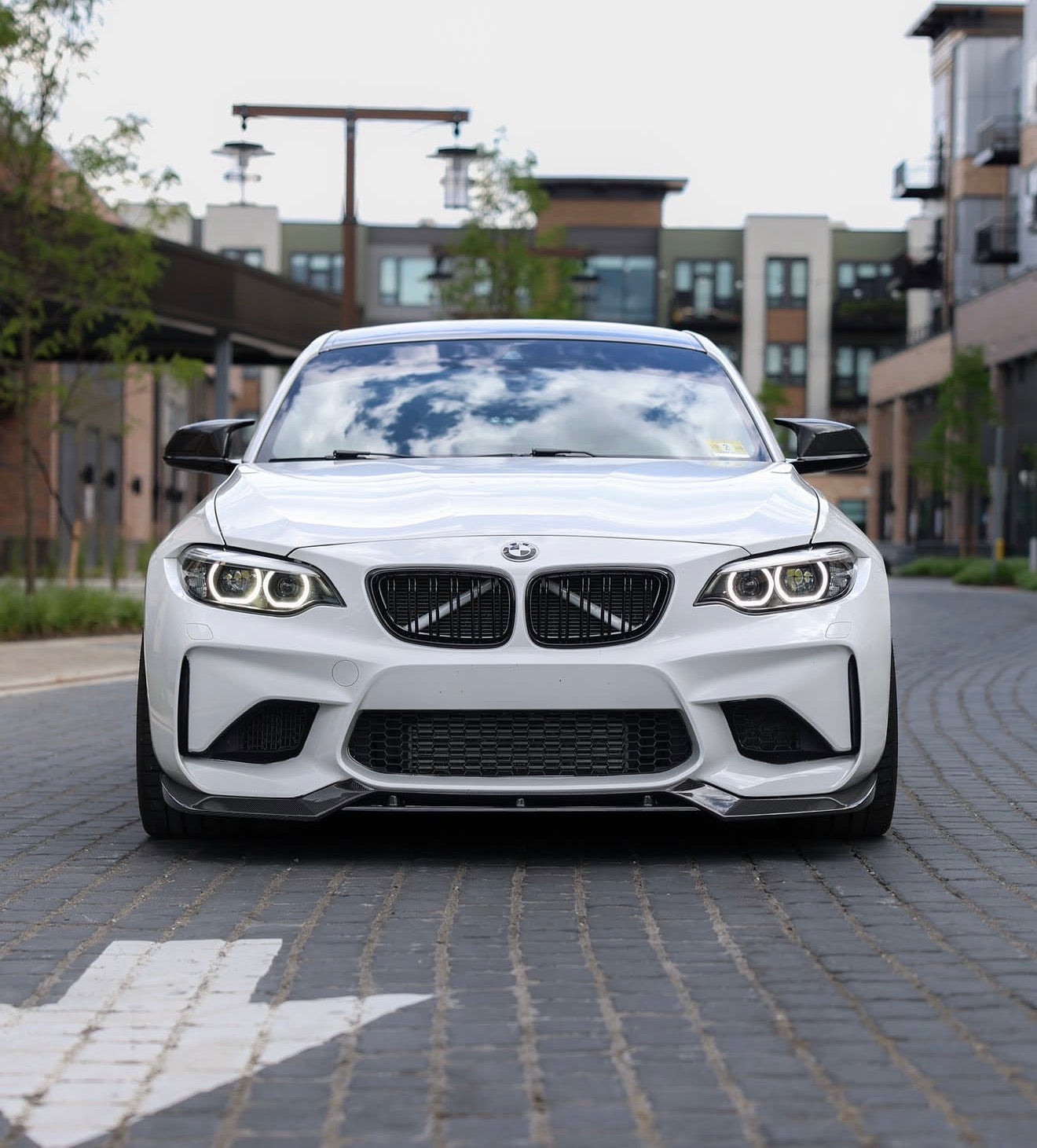 Carbon Fiber V Style Front Lip - BMW F87 M2 Competition/ Base