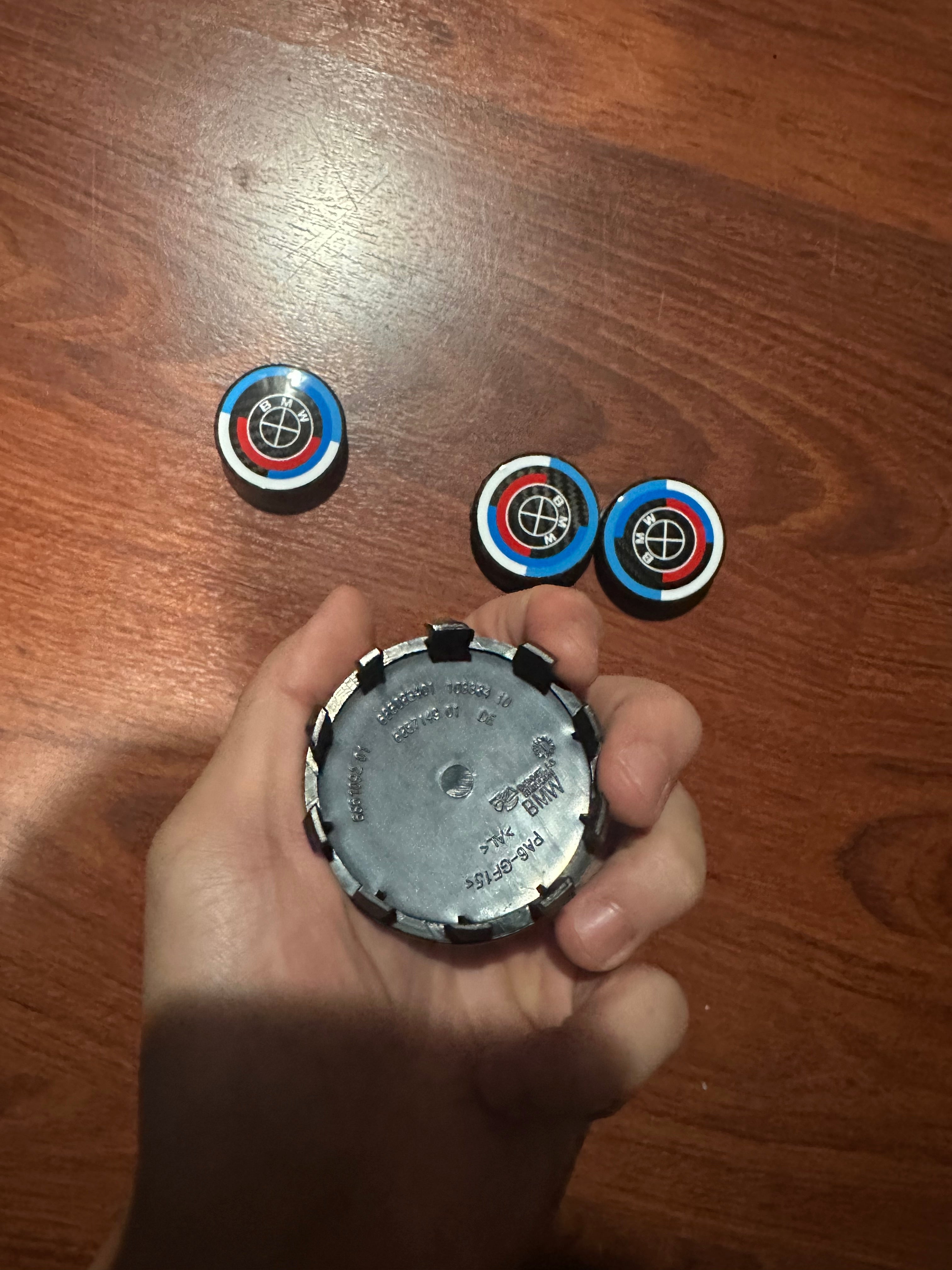 BMW 50th Anniversary Carbon Fiber Wheel Caps