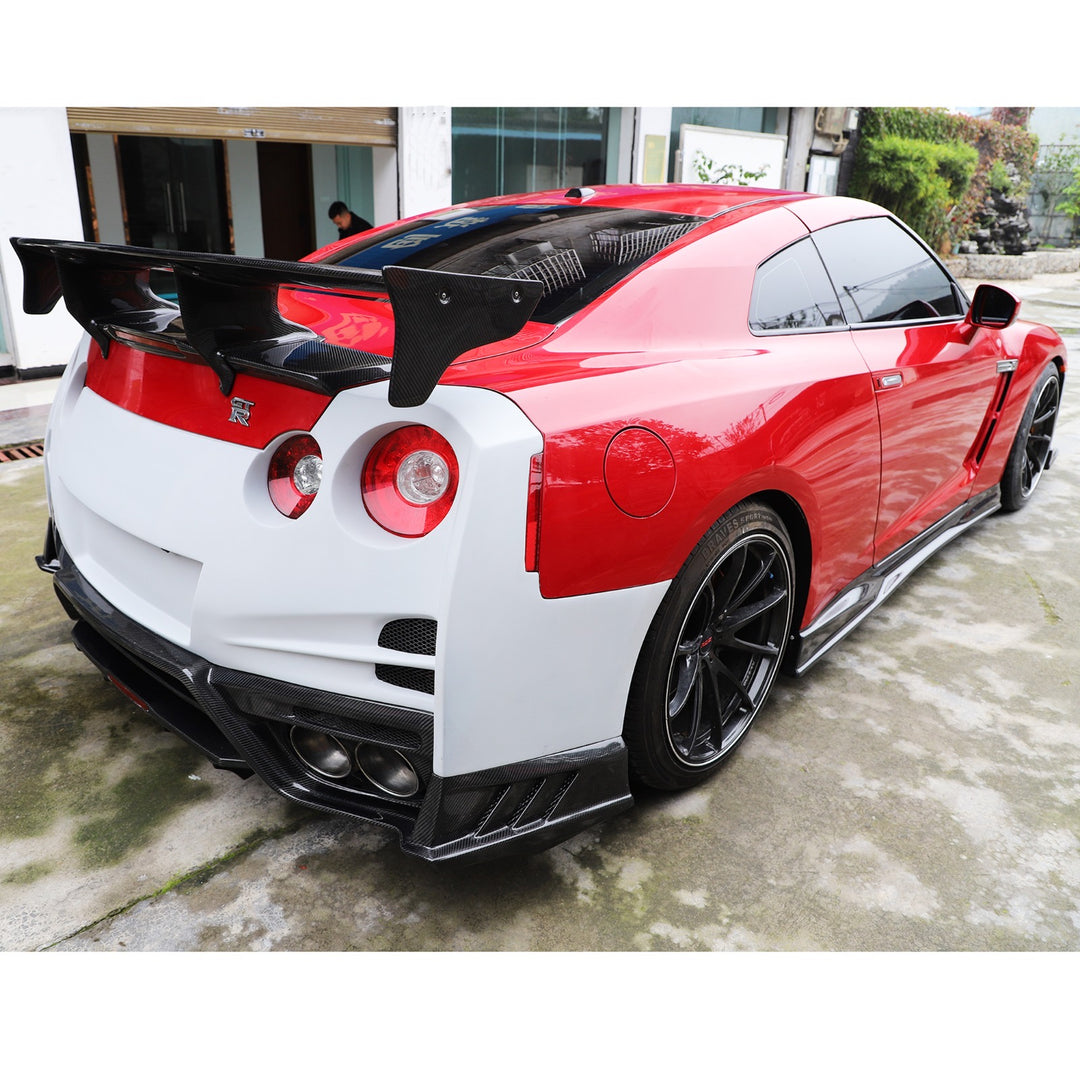 Carbon Fiber TS Rear Trunk Wing- Nissan GTR R35 2008-2019
