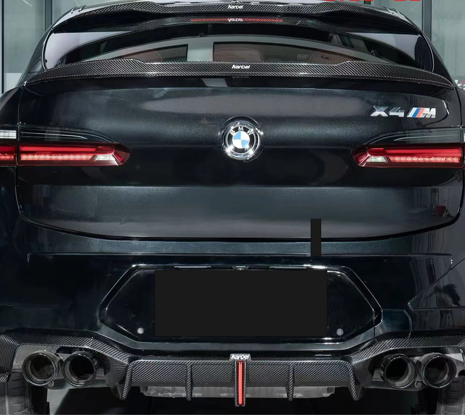 Pre - Preg Carbon Fiber Rear Roof & Trunk Spoilers - BMW F98 X4M LCI