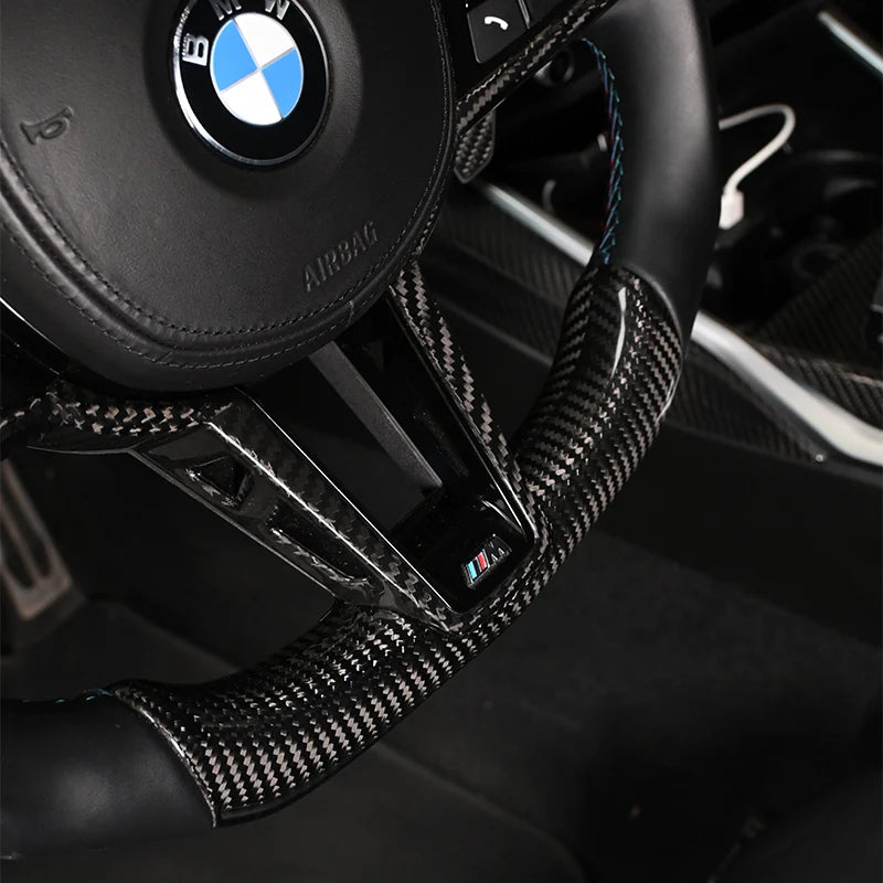 Carbon Fiber Steering Wheel W/LED Screen Display For BMW G80 M3 G82 M4 G87 M2