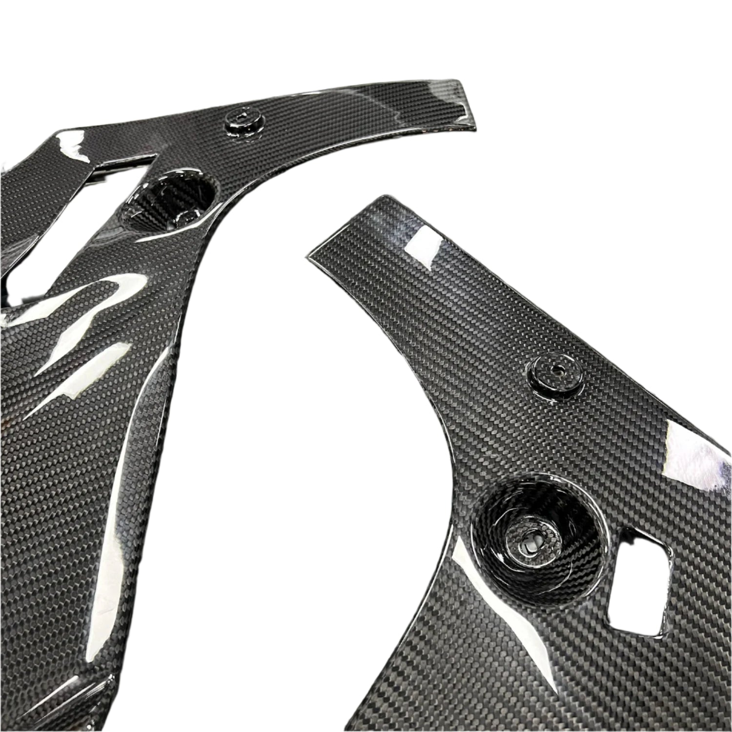 Carbon Fiber Engine Bay HeadLight Lamp Corner Covers - BMW F90 M5