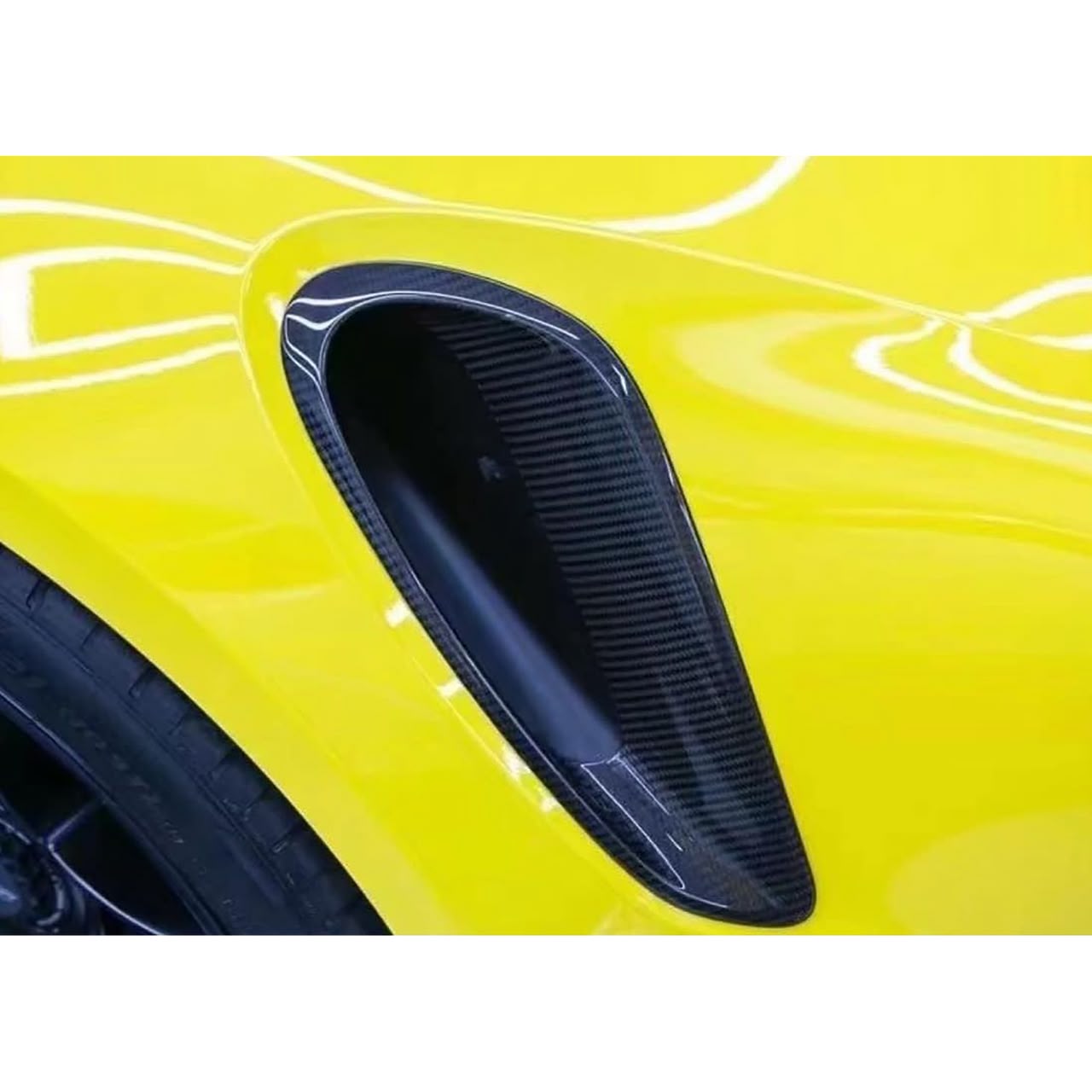 Prepreg Carbon Fiber OEM Style Side Air Vent Cover Trim Replacement - Porsche 992 911 Carrera Turbo S