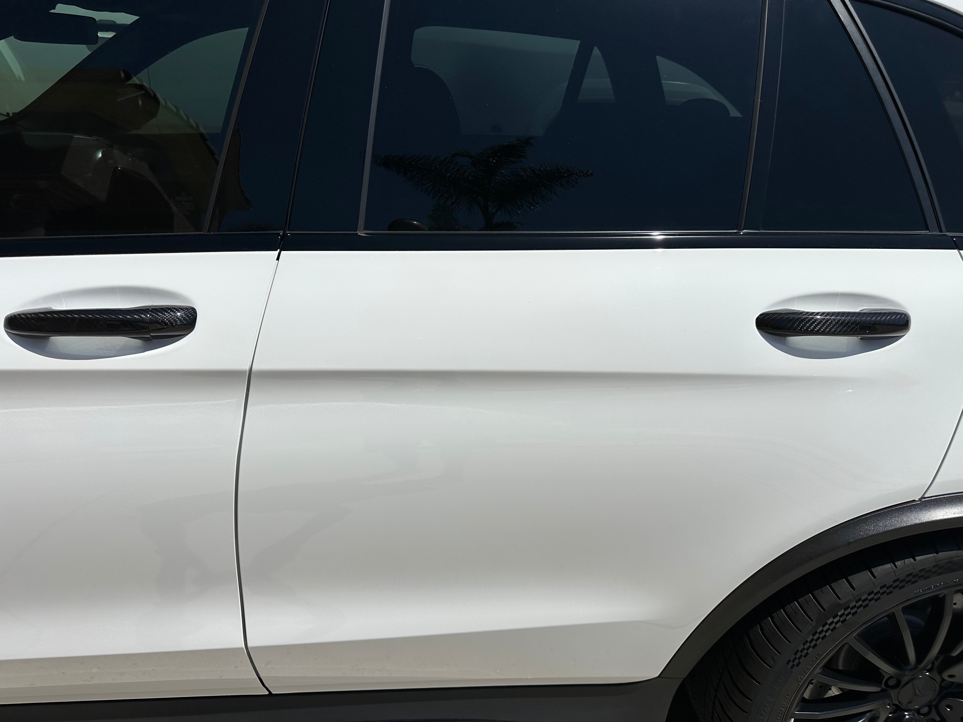 Carbon Fiber Door Handle Cover - Mercedes Benz W205 C E S GLC GLE AMG