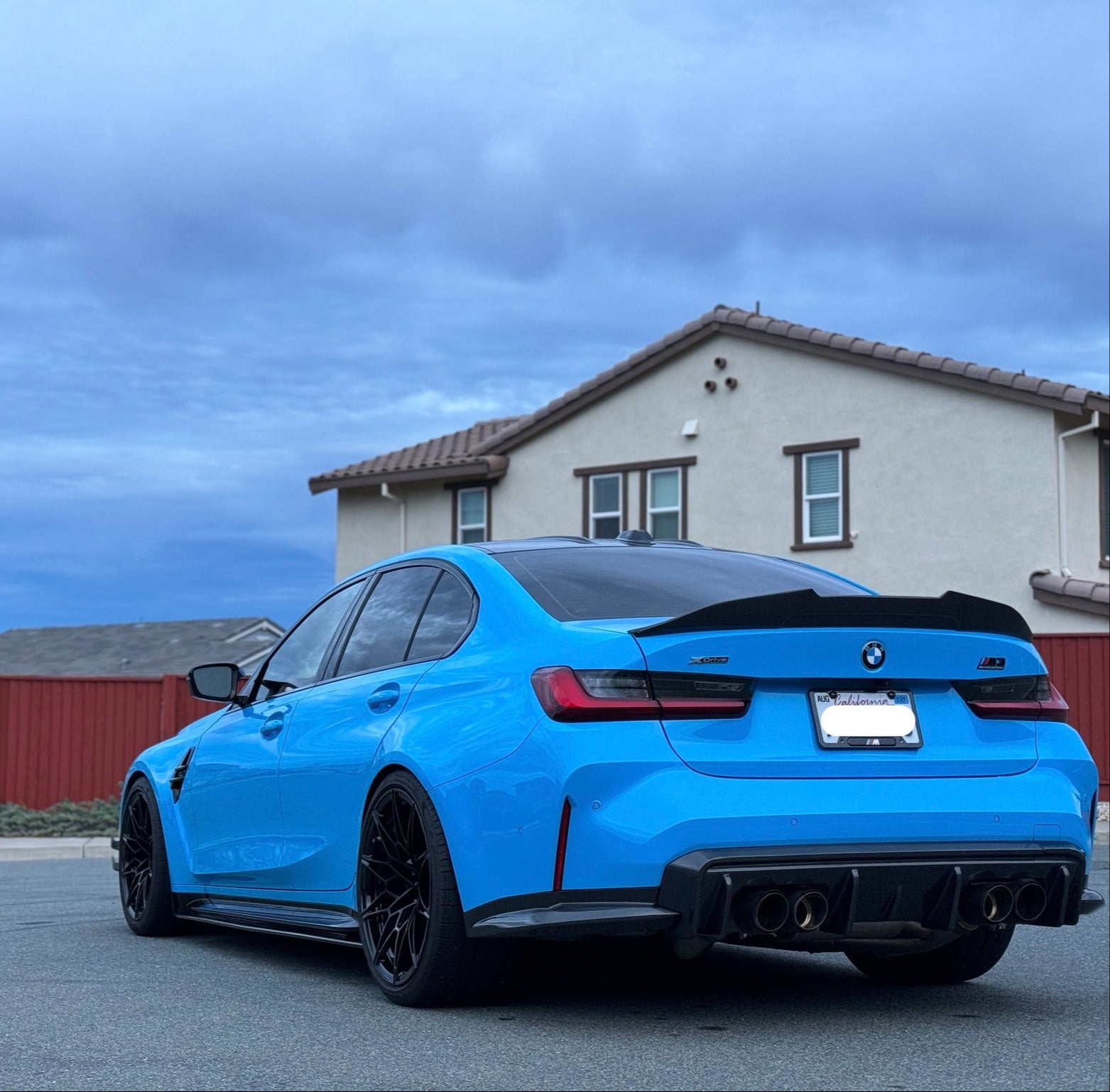 Carbon Fiber 3D Style Rear Diffuser + Corner Extension - 2021-2025 BMW G80 M3 / G82 M4