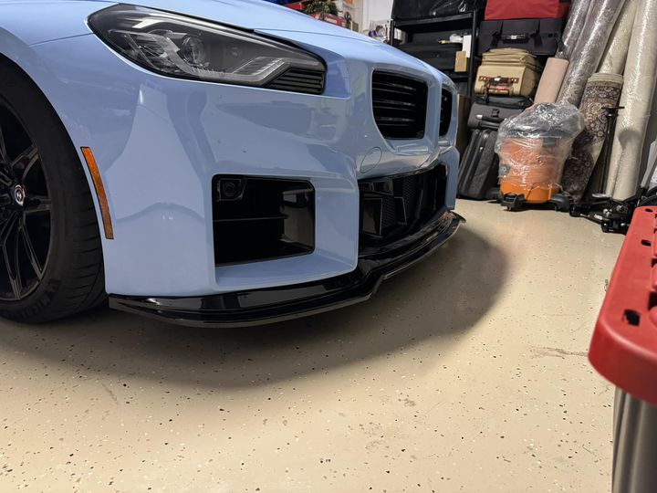 Gloss Black Front Lip (3pc) - BMW G87 M2