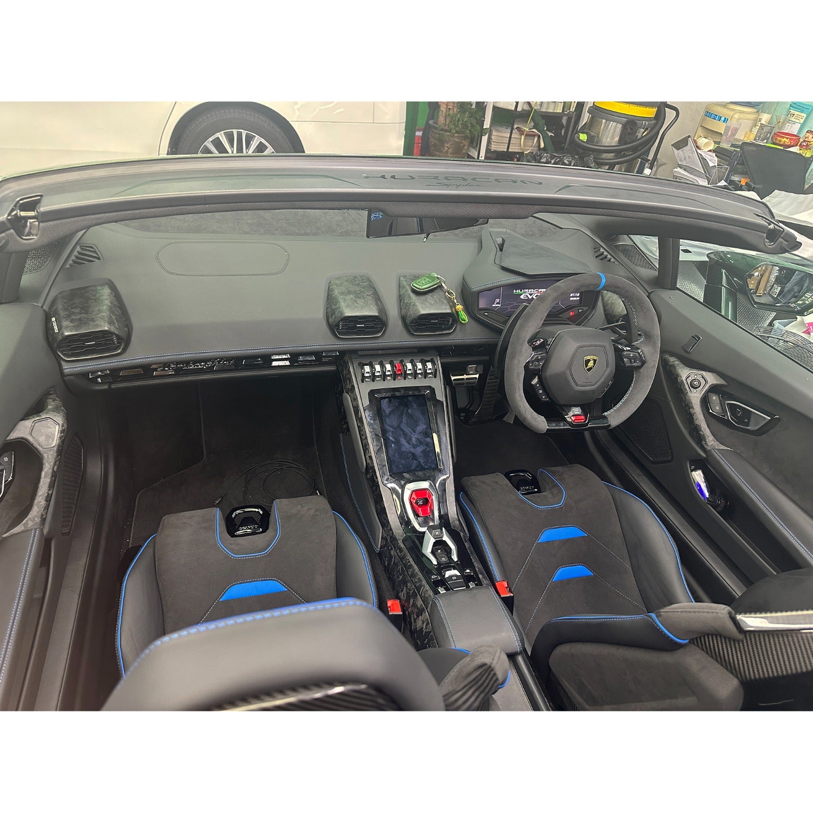 Dry Carbon Fiber Full complete Interior Trim Set V3 (16pc) - Lamborghini Huracan