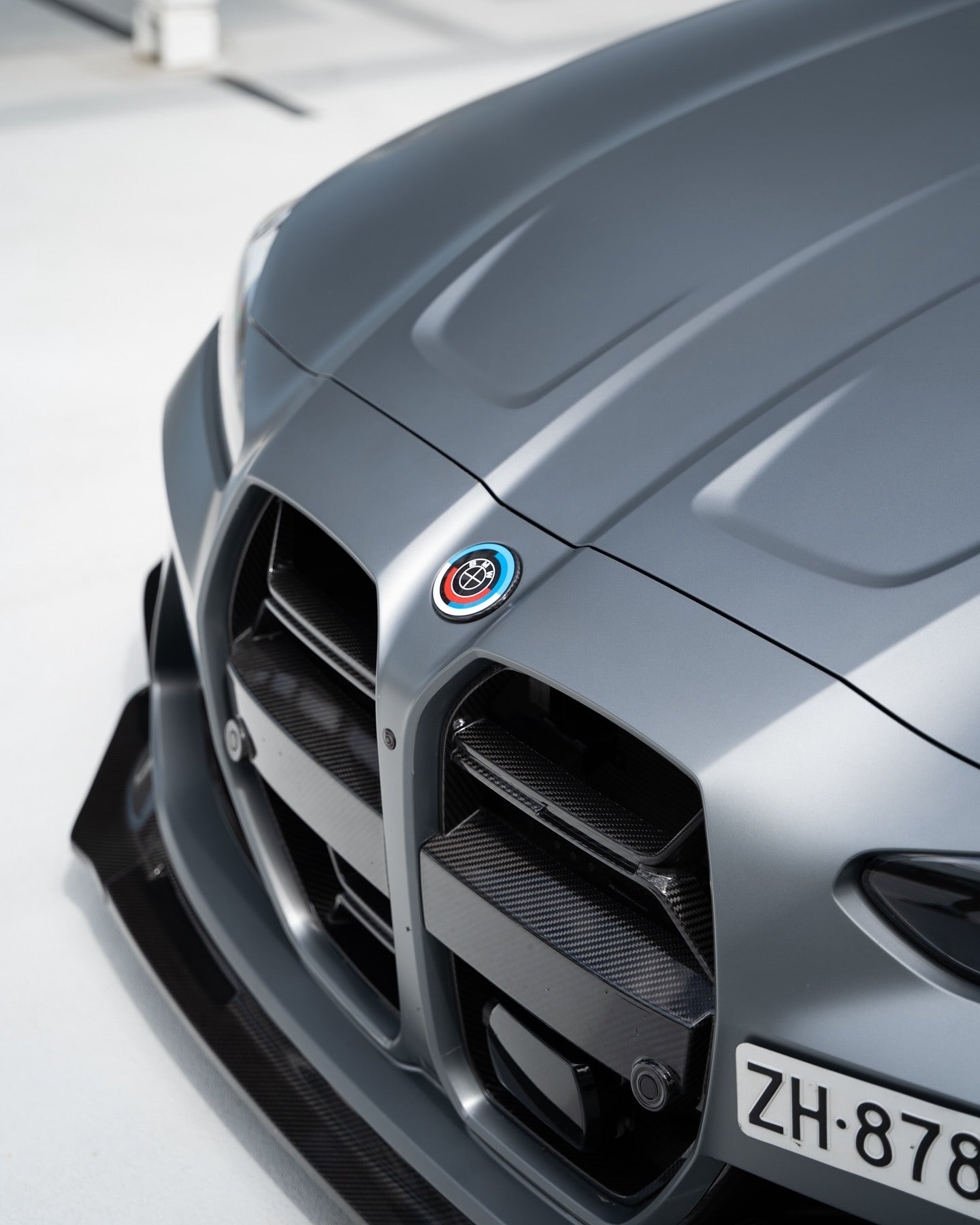 Carbon Fiber 50th Years M Heritage Emblem Roundel Cover &  Hub Cap Replacement (7 Piece)- BMW Roundel