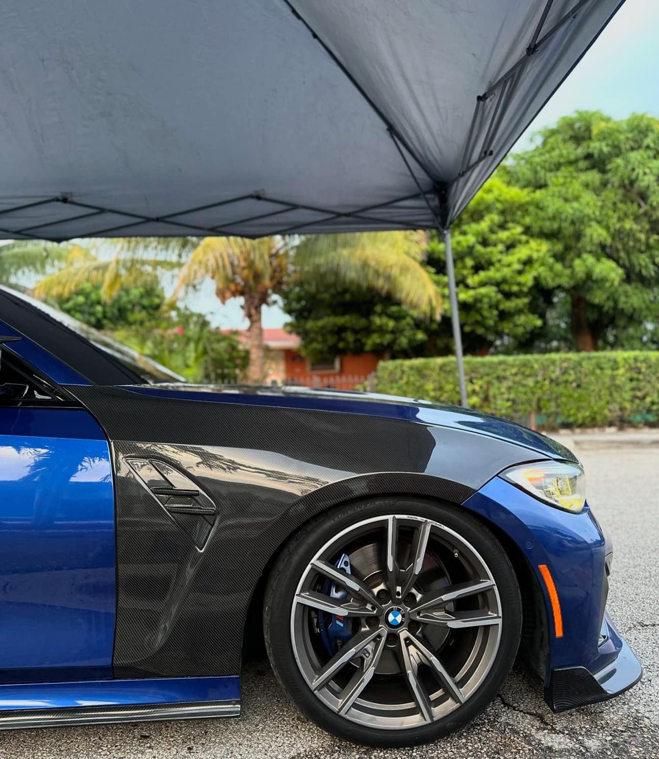 M Style Carbon fiber Front Fender Replacement Set - BMW 3 Series G20 2020+