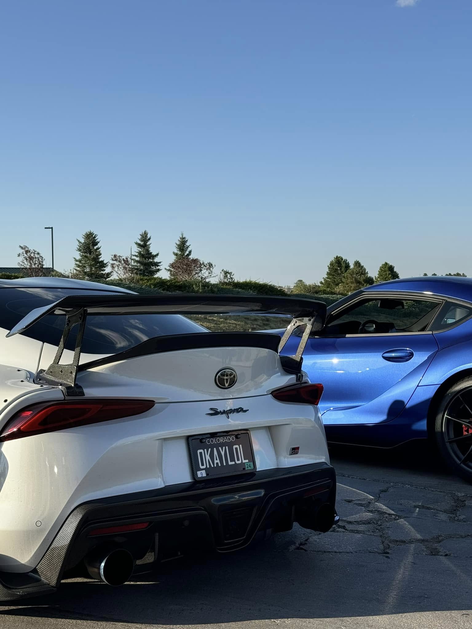 V Style V1 Carbon Fiber Rear Spoiler Wing -  Toyota Supra GR A90 A91 MK5