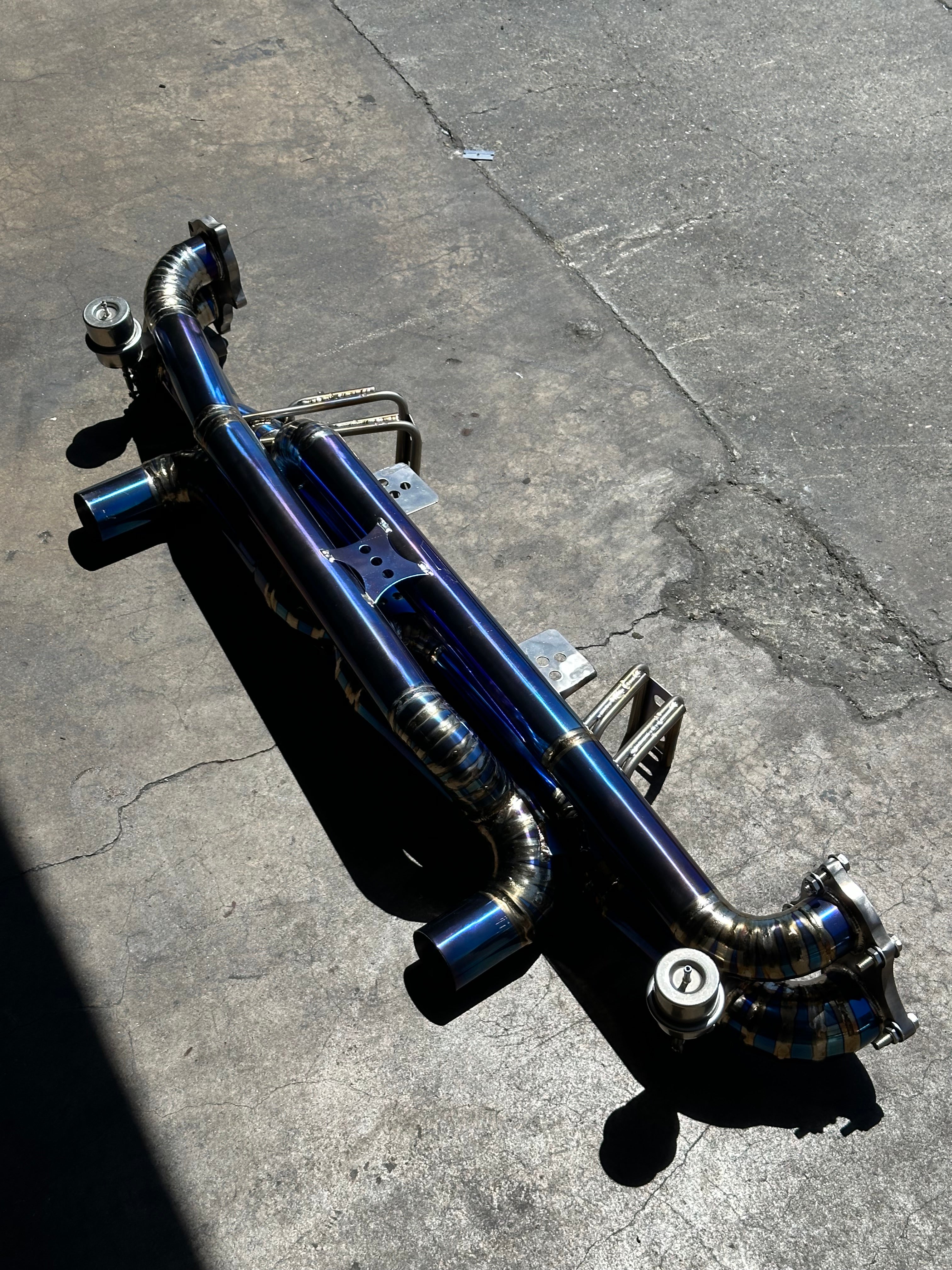 Titanium Valved Exhaust System Catback - Porsche 718 GT4