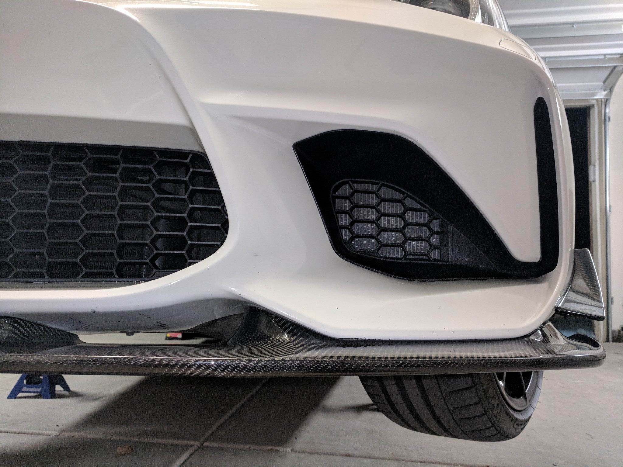 3D Design Style Carbon Fiber Front Lip - BMW F87 M2