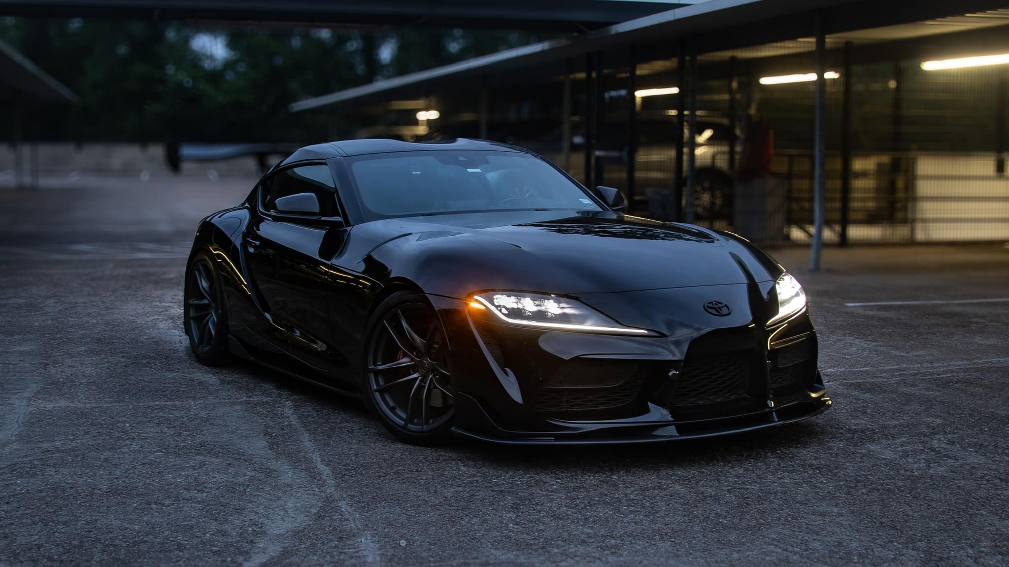 Gloss Black Front Lip Splitter V1 - Toyota Supra A90/A91 MK5