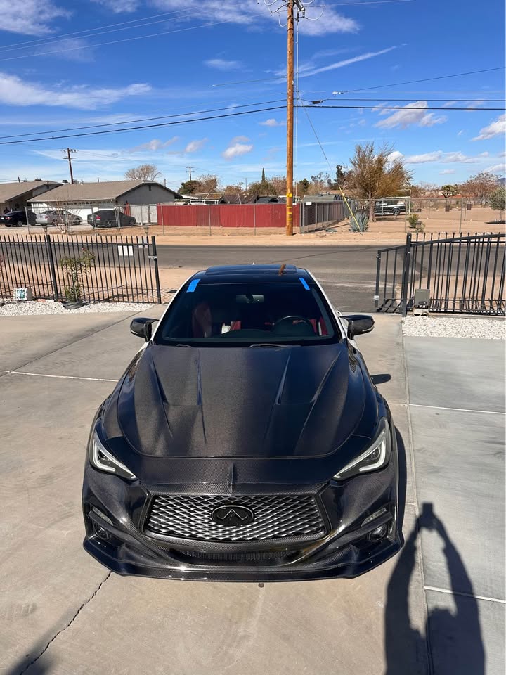 S Style Carbon Engine Hood Bonnet - Infinite q60