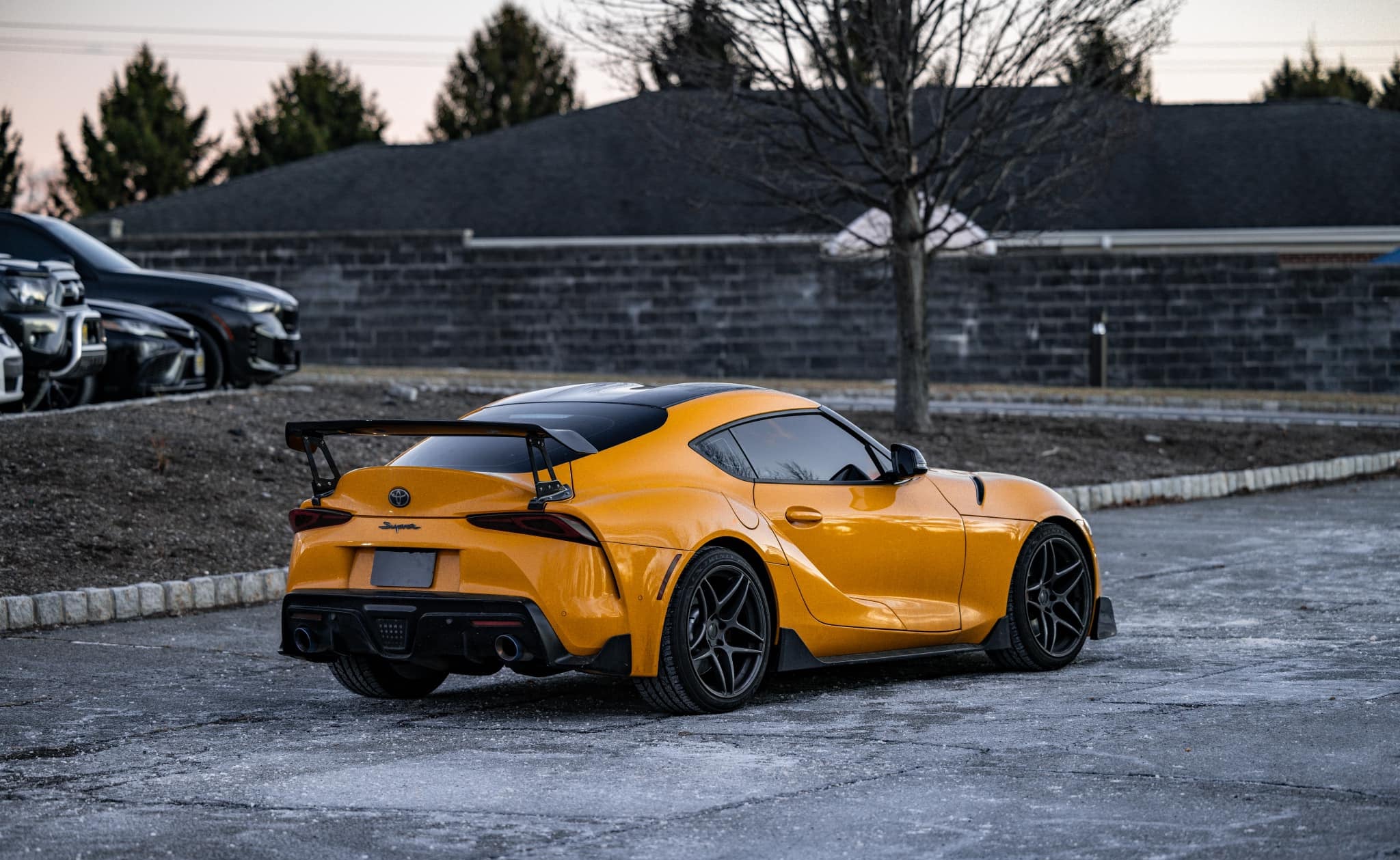 V Style V1 Carbon Fiber Rear Spoiler Wing -  Toyota Supra GR A90 A91 MK5