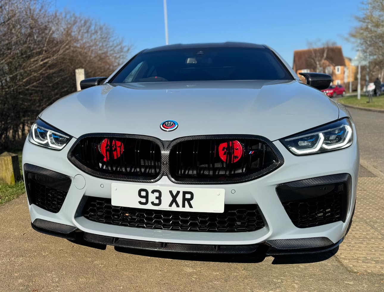 Carbon Fiber Front Bumper Upper Splitter & Lower Trim Set - BMW M8 2019-2022