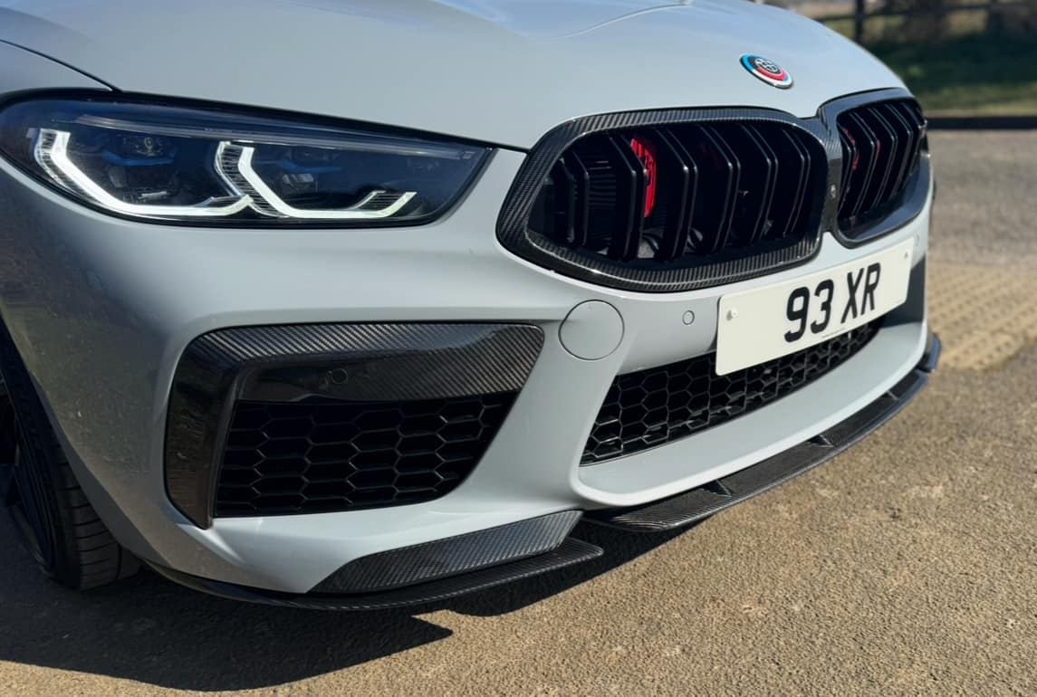 Carbon Fiber Front Bumper Upper Splitter & Lower Trim Set - BMW M8 2019-2022