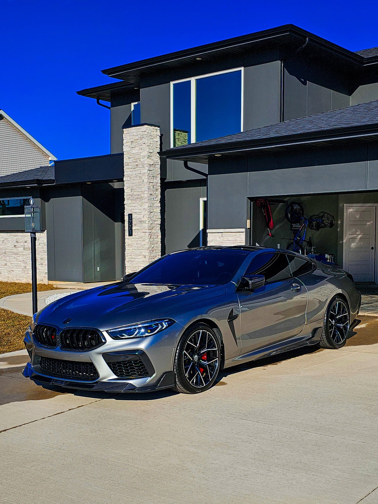 SOOQOO Carbon Fiber Front Lip - BMW M8 F91 F92 F93