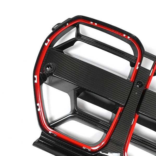 Prepreg Carbon Fiber CSL Red Stripe Front grille - BMW G8X M3 M4 G82 G80