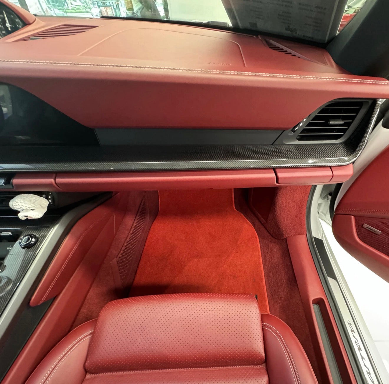 Carbon Fiber Passenger Dash Board Trim Cover - Porsche 911 992 Carrera RS 4S GTS 2020+