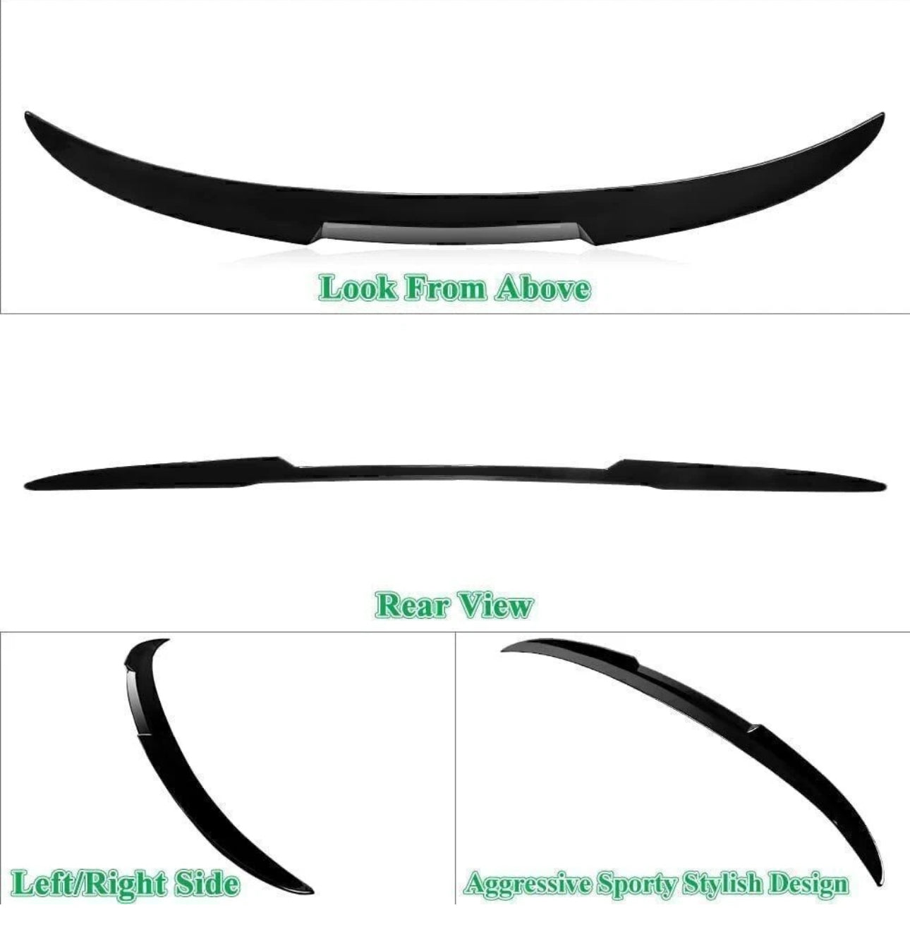 Gloss Black M4 style Spoiler - BMW F80 M3 & F30 3 Series