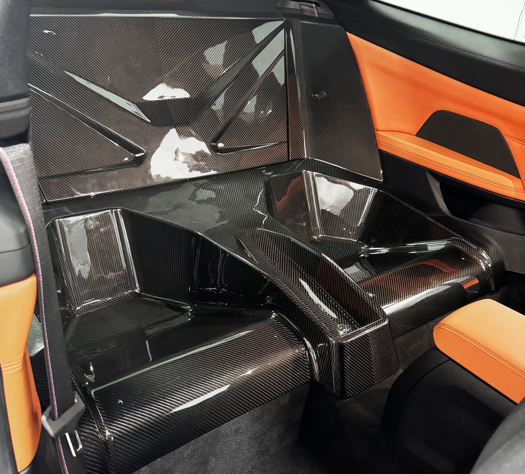 BMW G80 M3 G82/G83 M4 Carbon Fiber Rear Back Seat Delete Kit