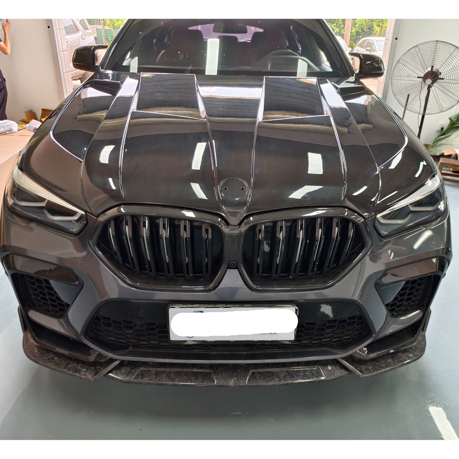 LD Style Carbon Fiber Engine Hood Bonnet - BMW X5M F95 X6M F96 X5 G05 X6 G06