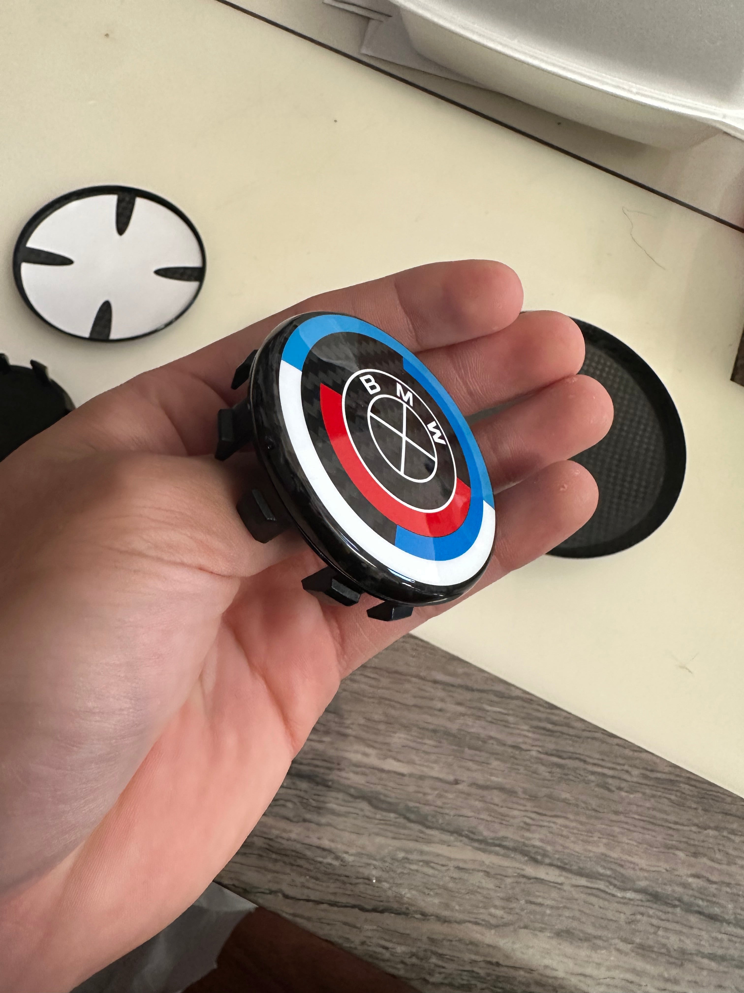 BMW 50th Anniversary Carbon Fiber Wheel Caps