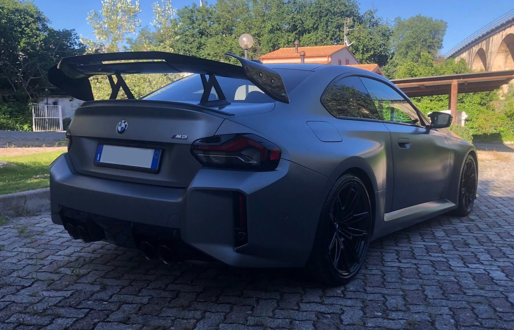 Carbon Fiber Swan Neck Wing AD V3 - BMW G87 M2 G80 M3 G82 M4