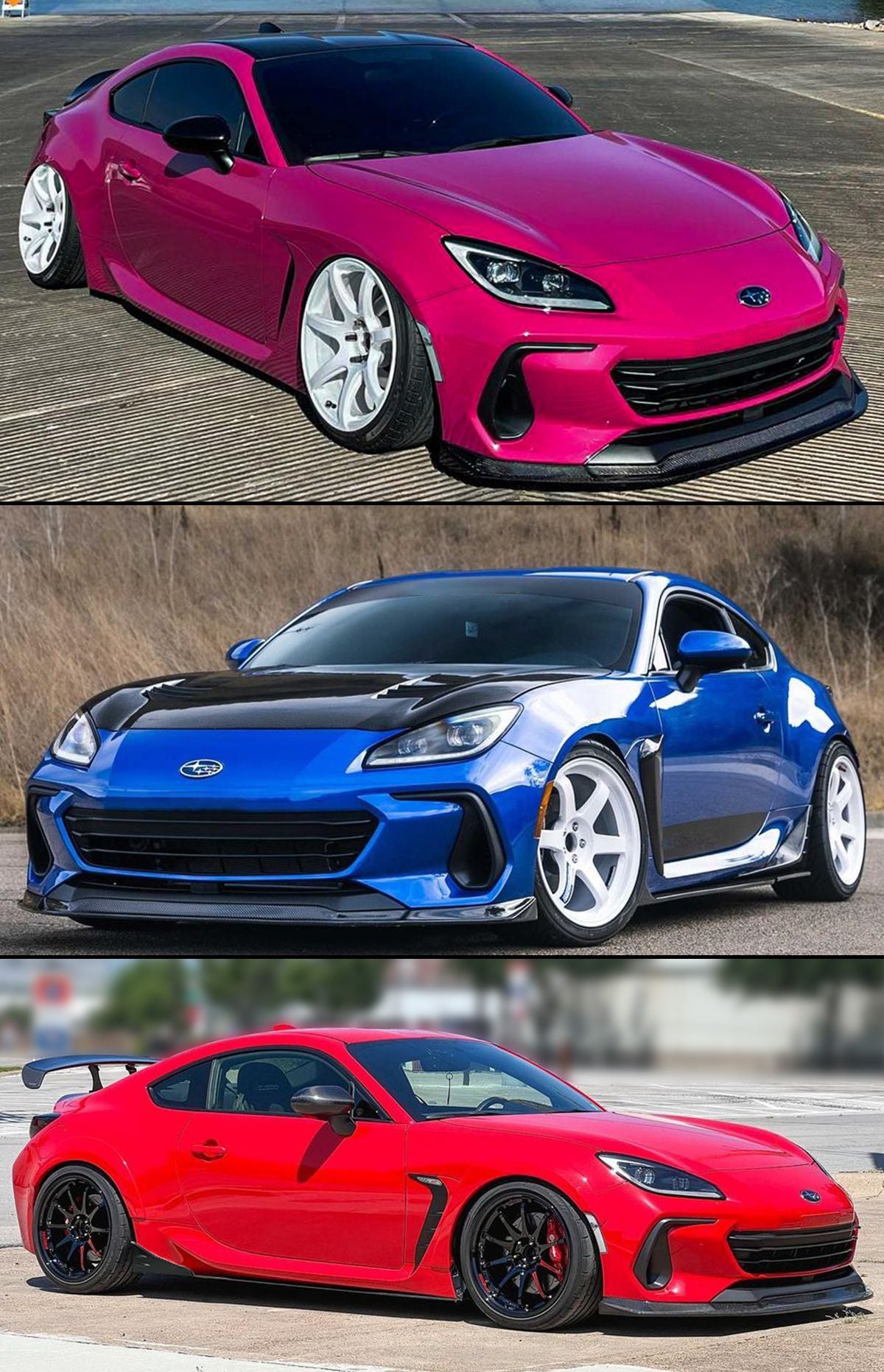 CS Style Carbon Fiber Front Splitter Lip - Toyota GR86