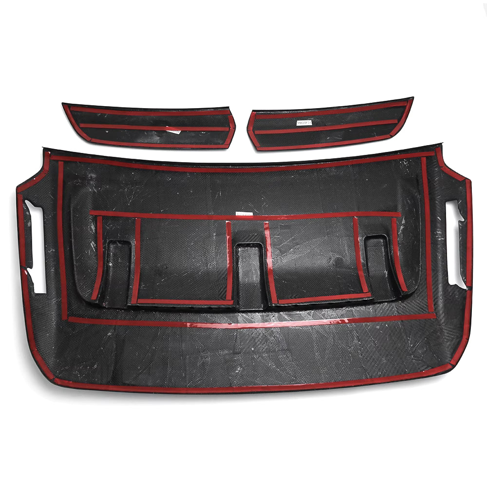 Carbon Fiber Engine Hood Cover Trim - Ford F-150 Raptor 2021-2025