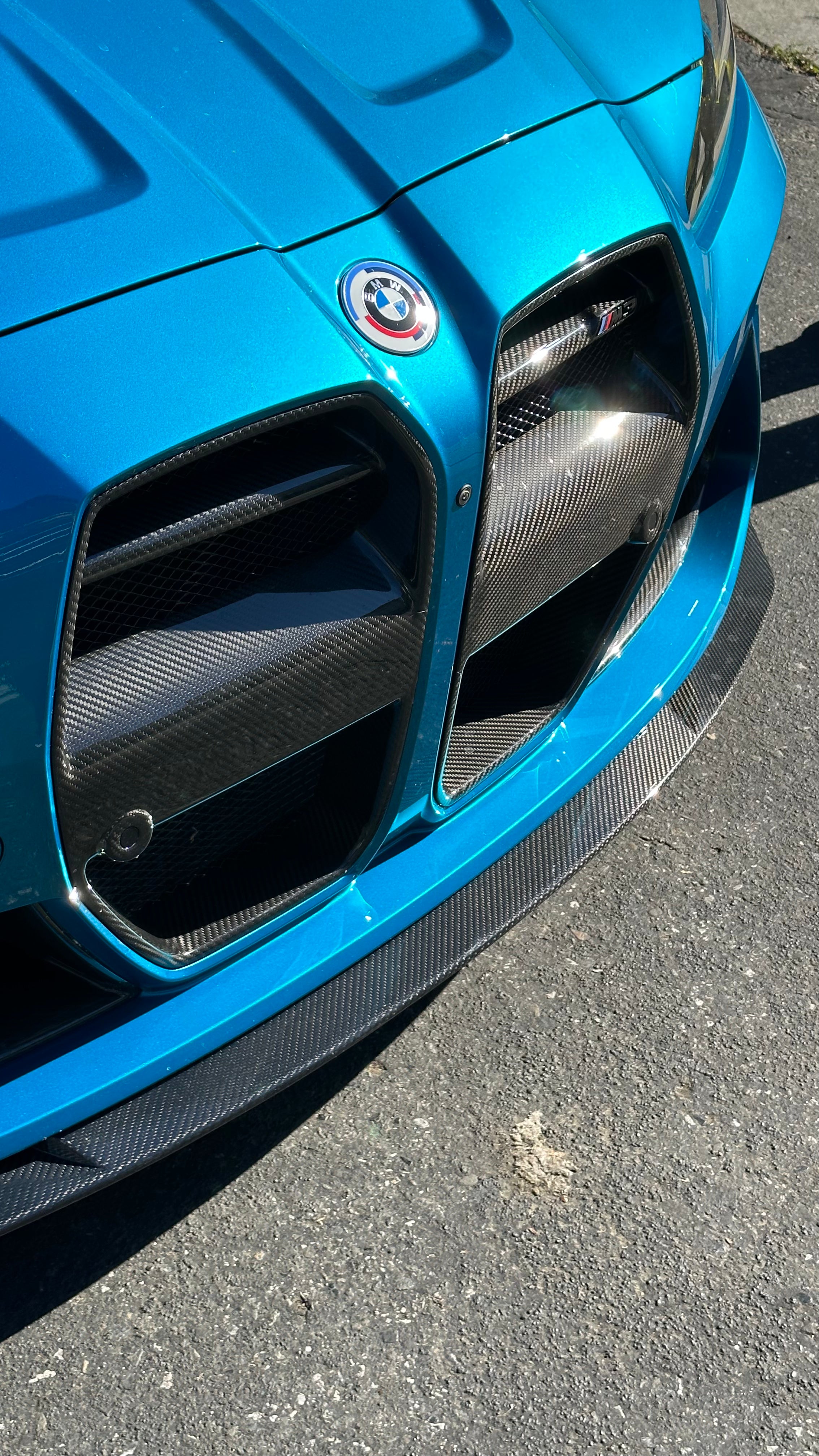 MHC Style Carbon Fiber Front Lower Splitter Lip - BMW G80 M3 & G82 / G83 M4