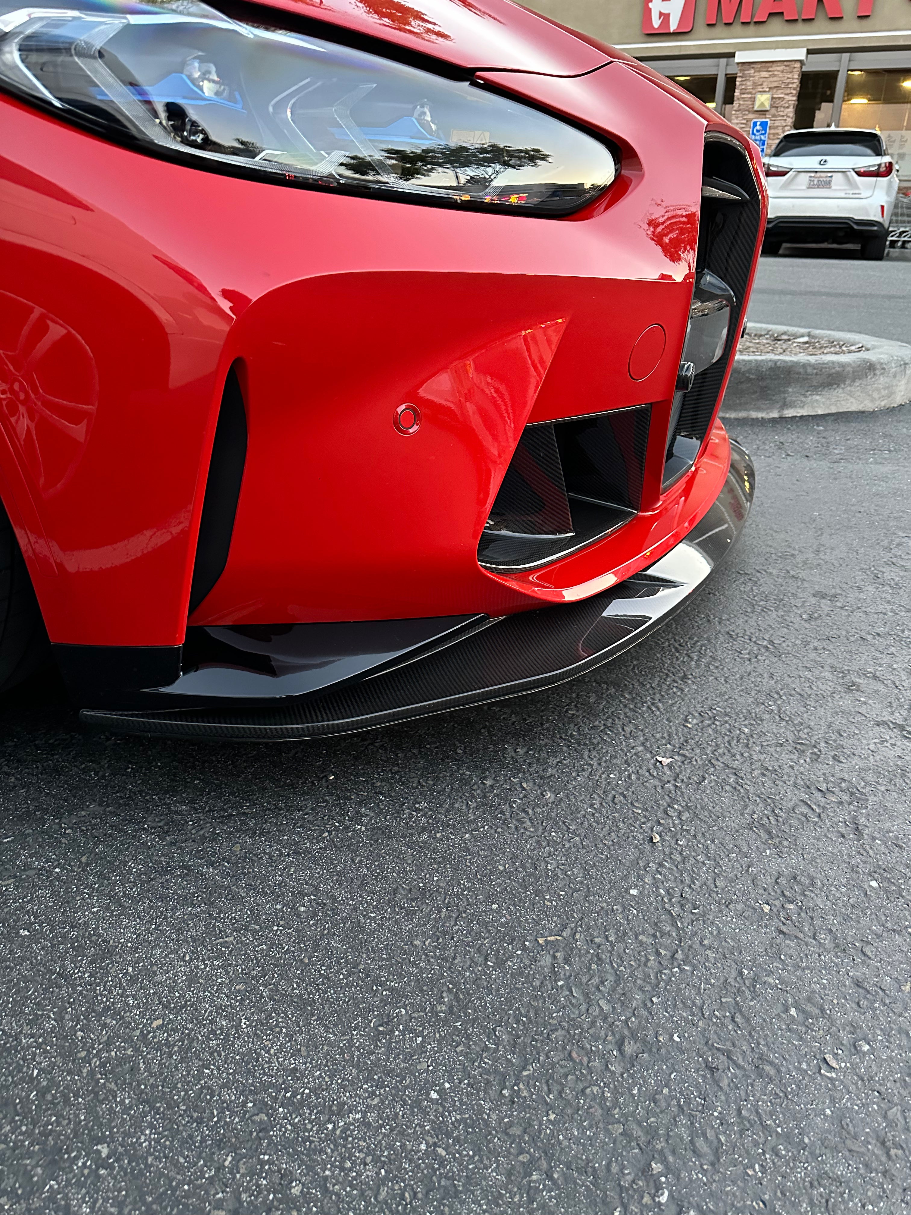 MHC Style Carbon Fiber Front Lower Splitter Lip - BMW G80 M3 & G82 / G83 M4