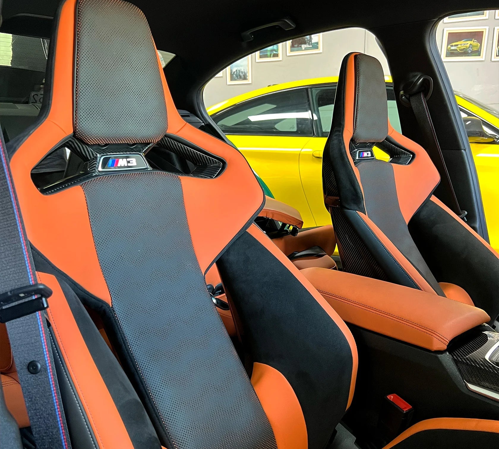 Carbon Fiber Seat Center trim Cover - BMW G80 G81 M3 /G82 G83 M4 /G87 M2