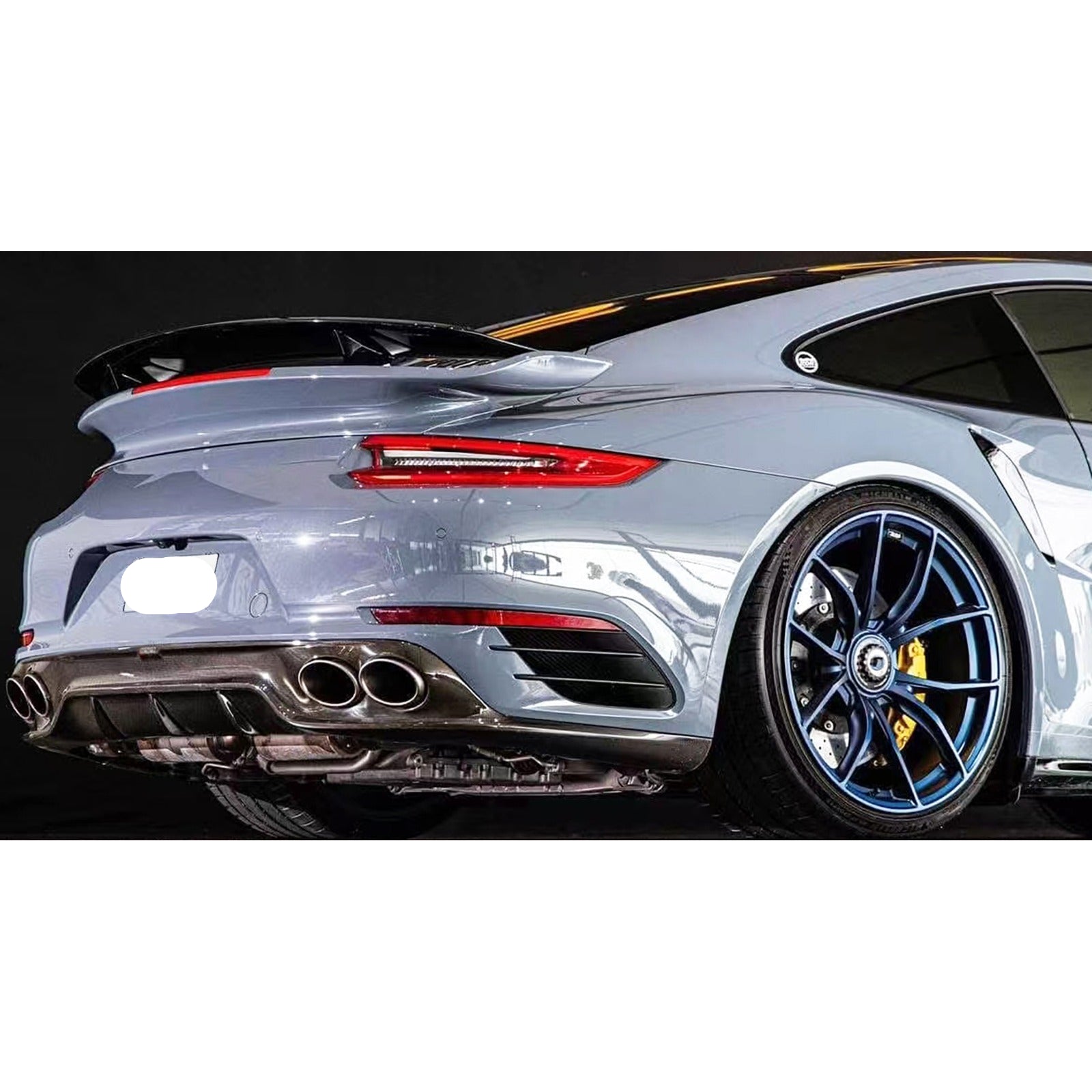 Carbon Fiber Rear Diffuser - Porsche 991.1 991.2 911 Turbo
