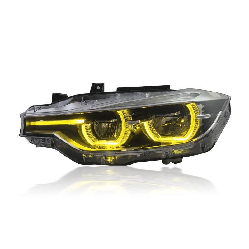 BMW F30 3 series Yellow/White Switchable LCI Style  V2 Headlights - BMW F30 3 series / F35