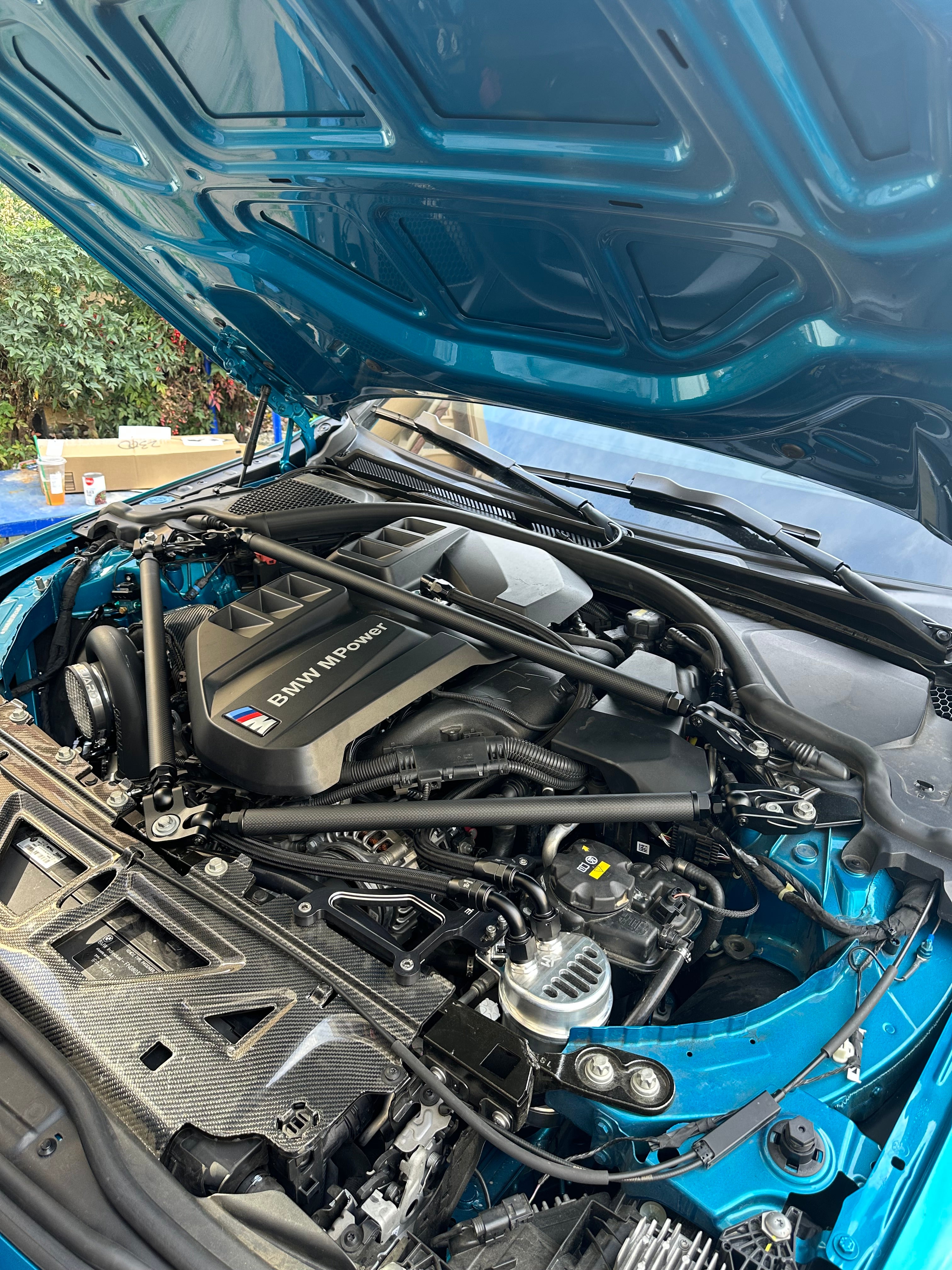 G8X Carbon Fiber Strut Tower Brace - BMW G80 & G81 M3/G82 & G83 M4/ & G87 M2