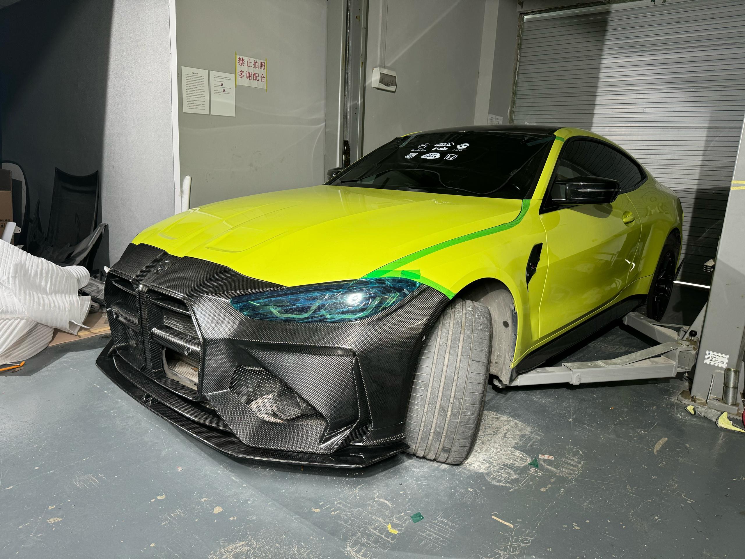 Carbon Fiber AD Style Front Bumper W/ Front Lip - BMW G80 M3/G82/G83 M4