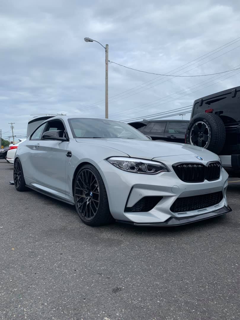 GTS Style Carbon Fiber Front Bumper Lip- 19-2021 BMW F87 M2 Competition