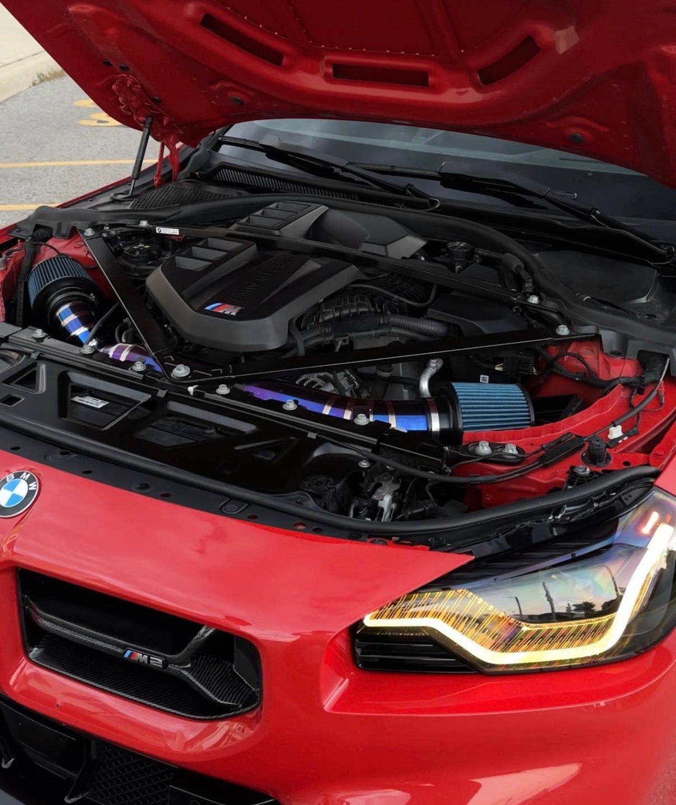 TITANIUM Cold Air Intake for BMW G80 G82 M3 M4 / G87 M2 Competition S58 Engine